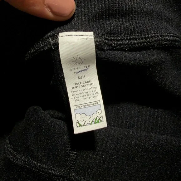 ribbed Shortie Shorts black - Picture 3 of 3